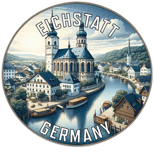 Eichstatt Germany Souvenir Die Cut Flat Magnet 6-Inch