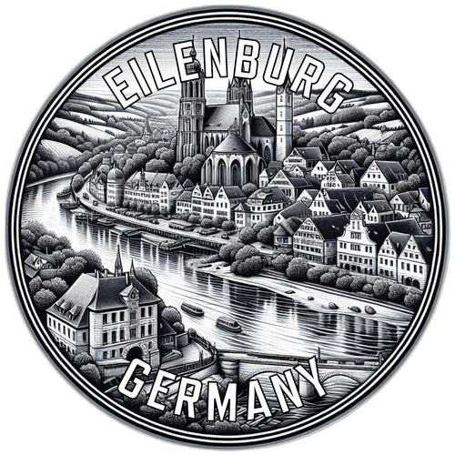 Eilenburg Germany Souvenir Die Cut Flat Magnet 2-Inch