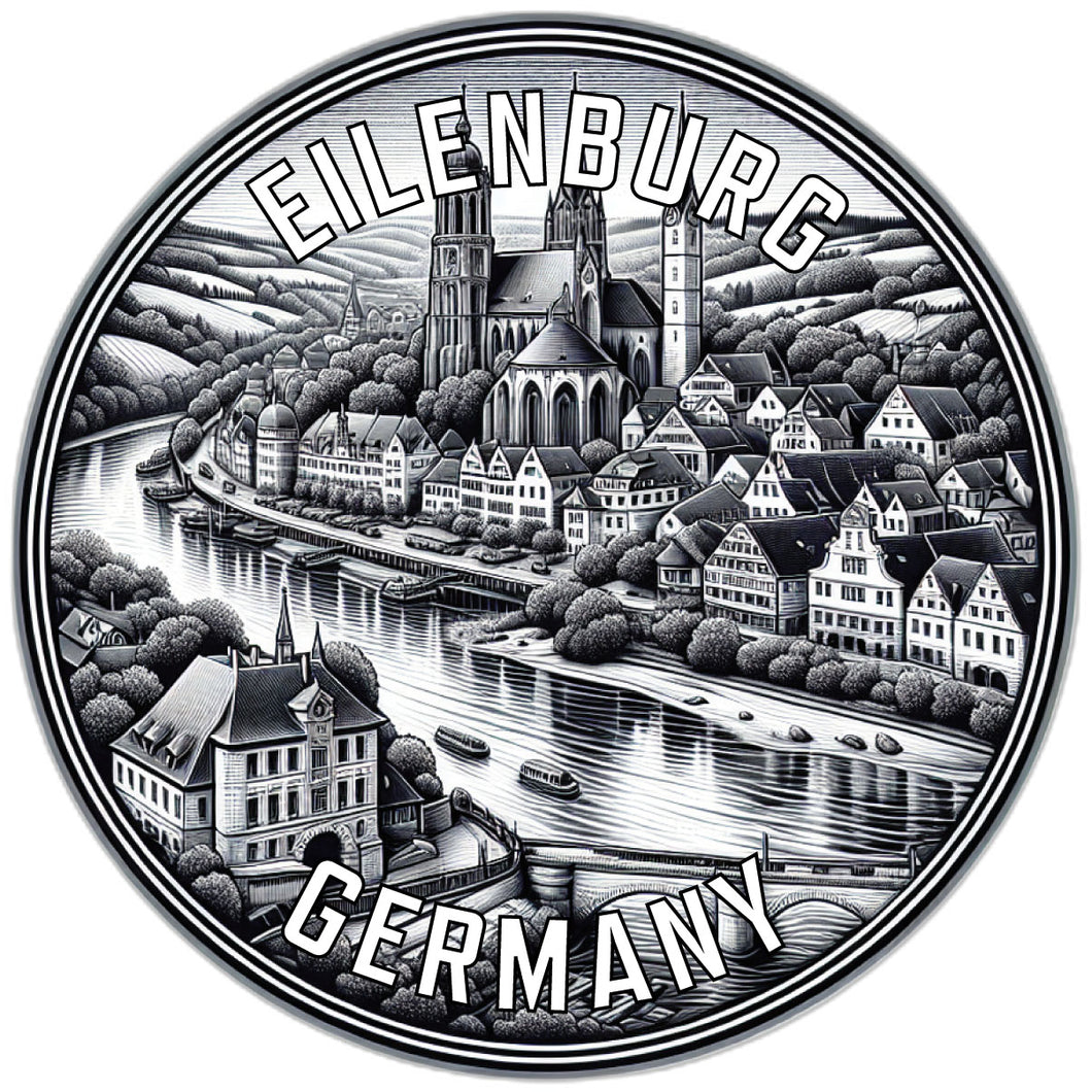 Eilenburg Germany Souvenir Die Cut Flat Magnet 2-Inch