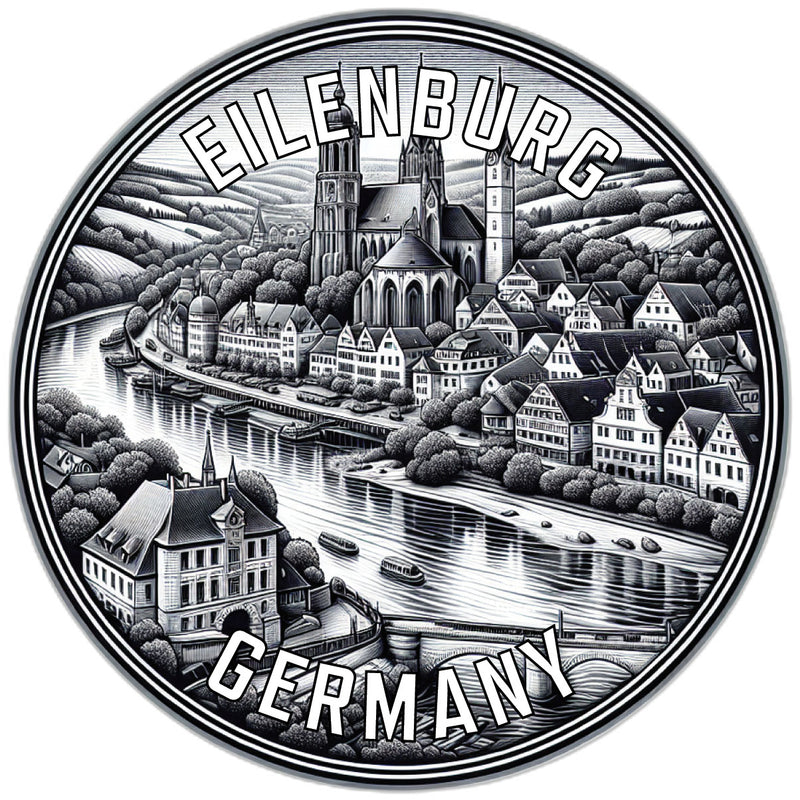 Eilenburg Germany Souvenir Die Cut Flat Magnet 2-Inch