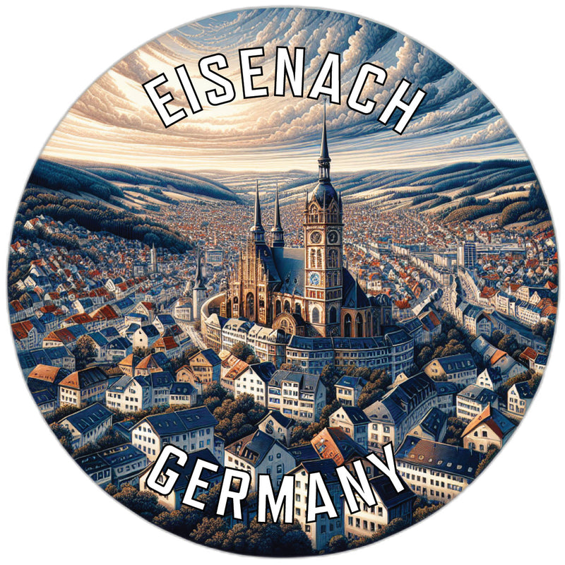 Eisenach Germany Souvenir Die Cut Flat Magnet 6-Inch