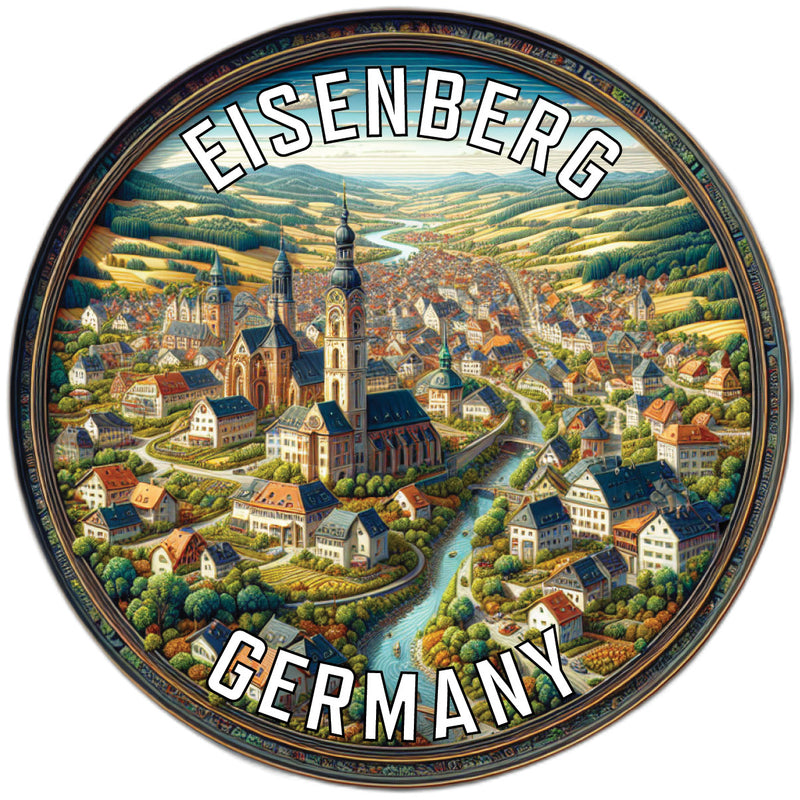 Eisenberg Germany Souvenir Die Cut Flat Magnet 2-Inch