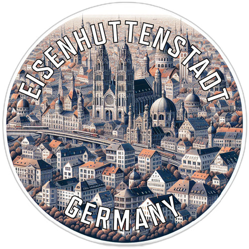 Eisenhuttenstadt Germany Souvenir Die Cut Flat Magnet 2-Inch