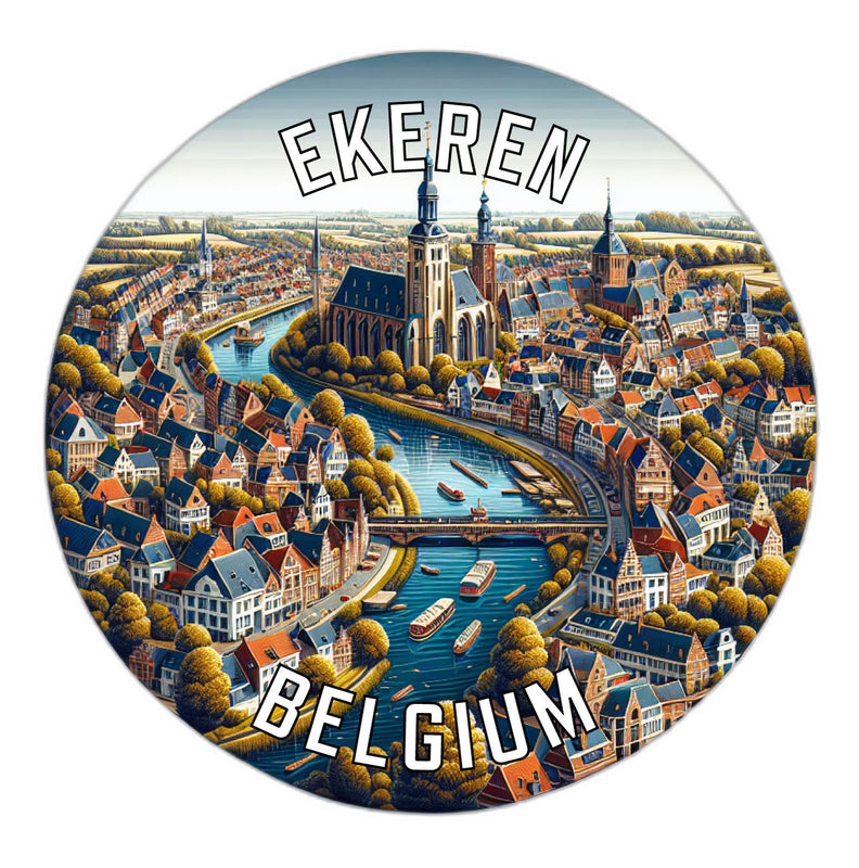 Ekeren Belgium Souvenir Vinyl Decal Sticker 6-Inch