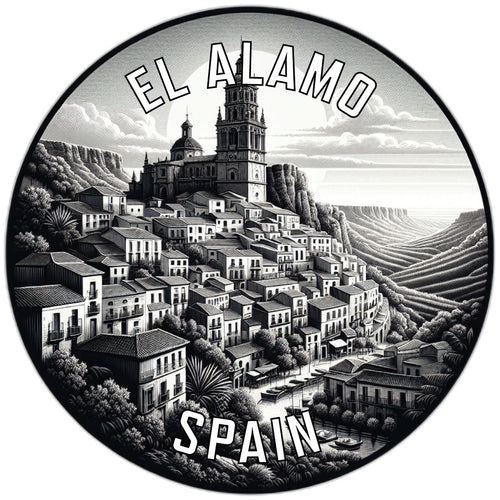 El Alamo Spain Souvenir Die Cut Flat Magnet 2-Inch