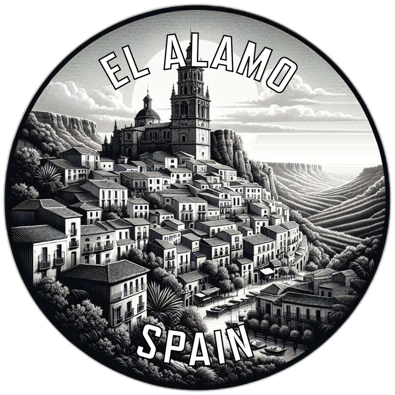 El Alamo Spain Souvenir Die Cut Flat Magnet 2-Inch
