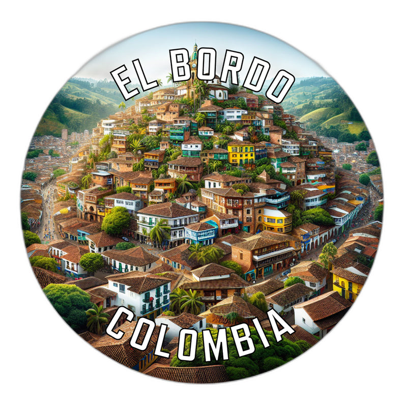 El Bordo Colombia Souvenir Die Cut Flat Magnet 3-Inch