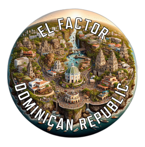 El Factor Dominican Republic Souvenir Vinyl Decal Sticker 6-Inch