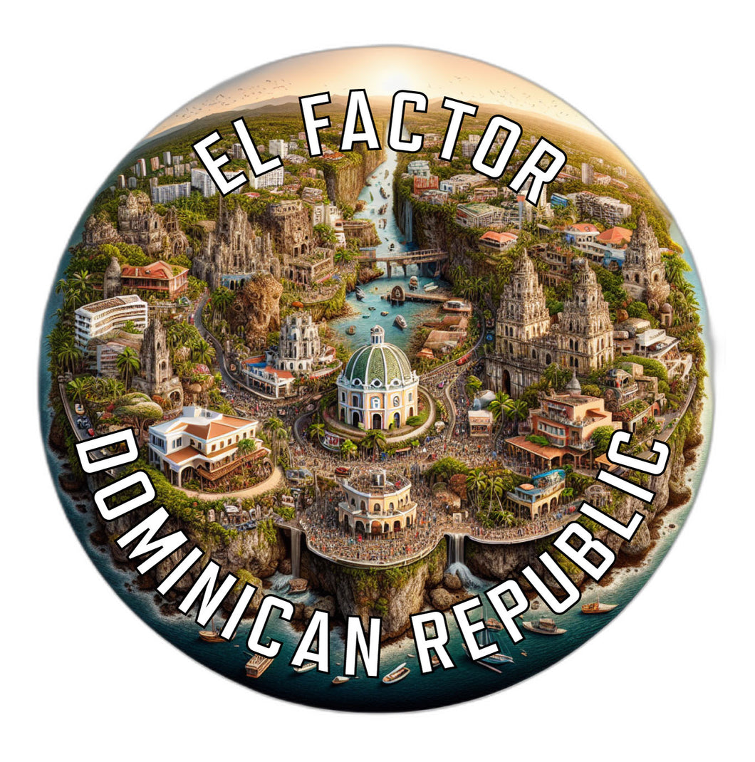 El Factor Dominican Republic Souvenir Vinyl Decal Sticker 6-Inch