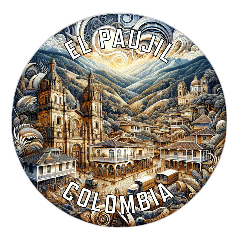 El Paujil Colombia Souvenir Die Cut Flat Magnet 4-Inch