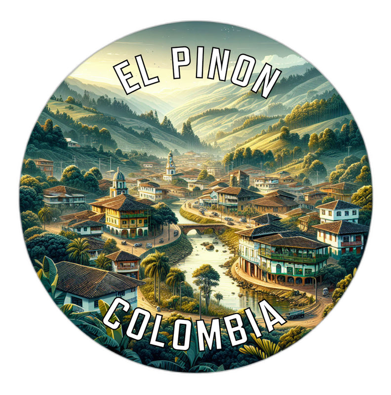 El Pinon Colombia Souvenir Die Cut Flat Magnet 6-Inch
