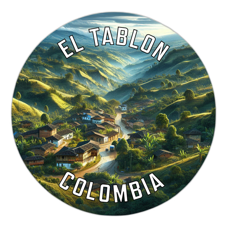 El Tablon Colombia Souvenir Die Cut Flat Magnet 6-Inch