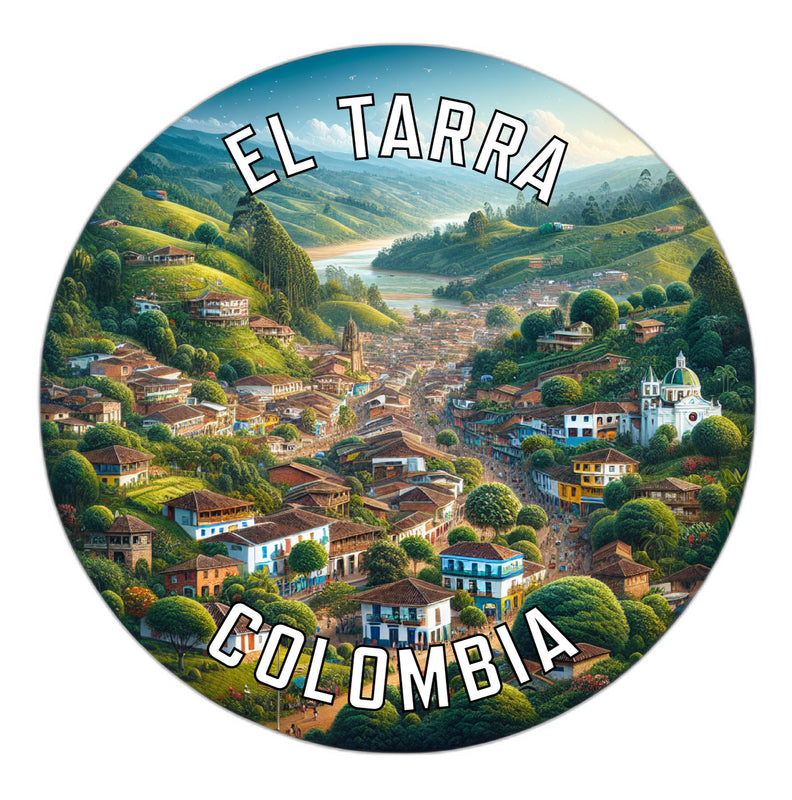 El Tarra Colombia Souvenir Die Cut Flat Magnet 2-Inch