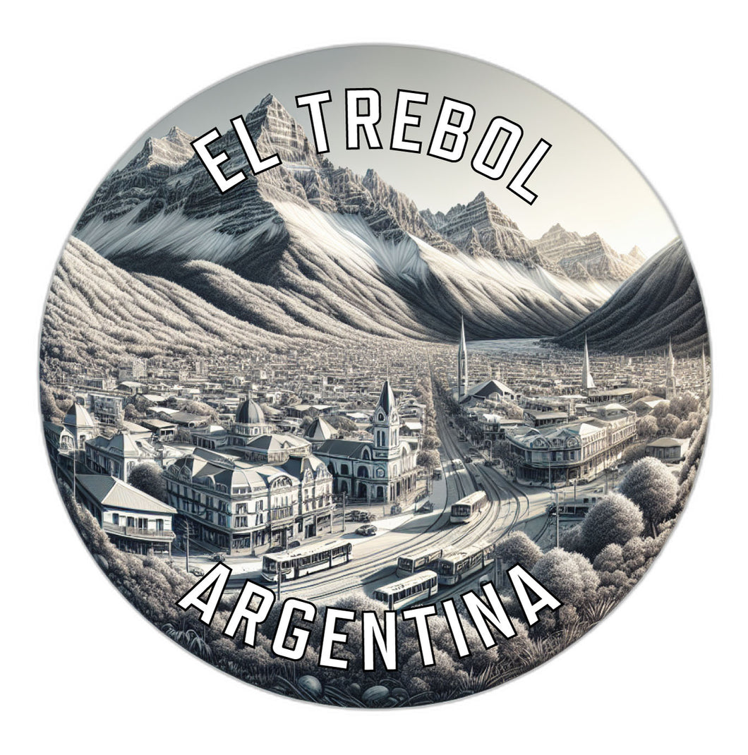 El Trebol Argentina Souvenir Die Cut Flat Magnet 4-Inch