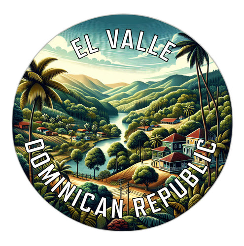 El Valle Dominican Republic Souvenir Vinyl Decal Sticker 4-Inch