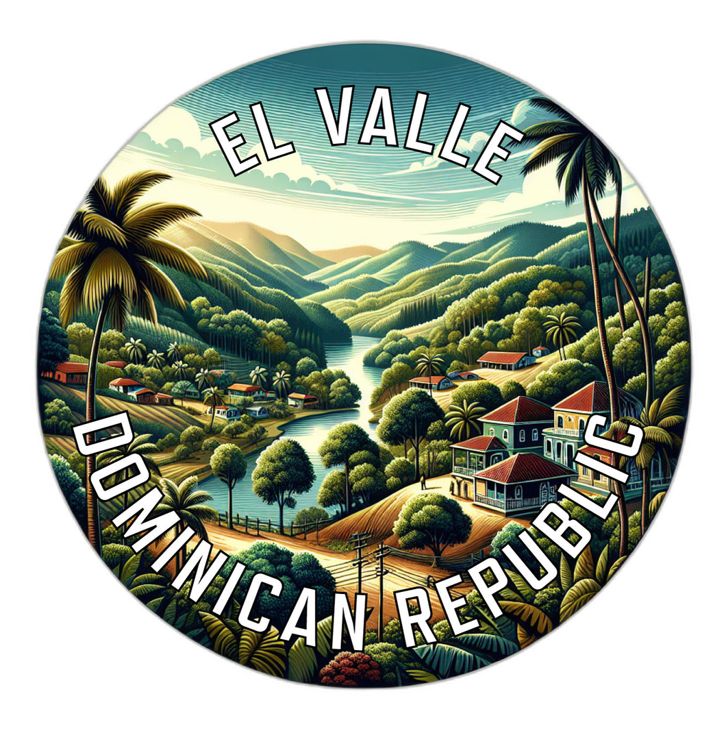 El Valle Dominican Republic Souvenir Vinyl Decal Sticker 4-Inch