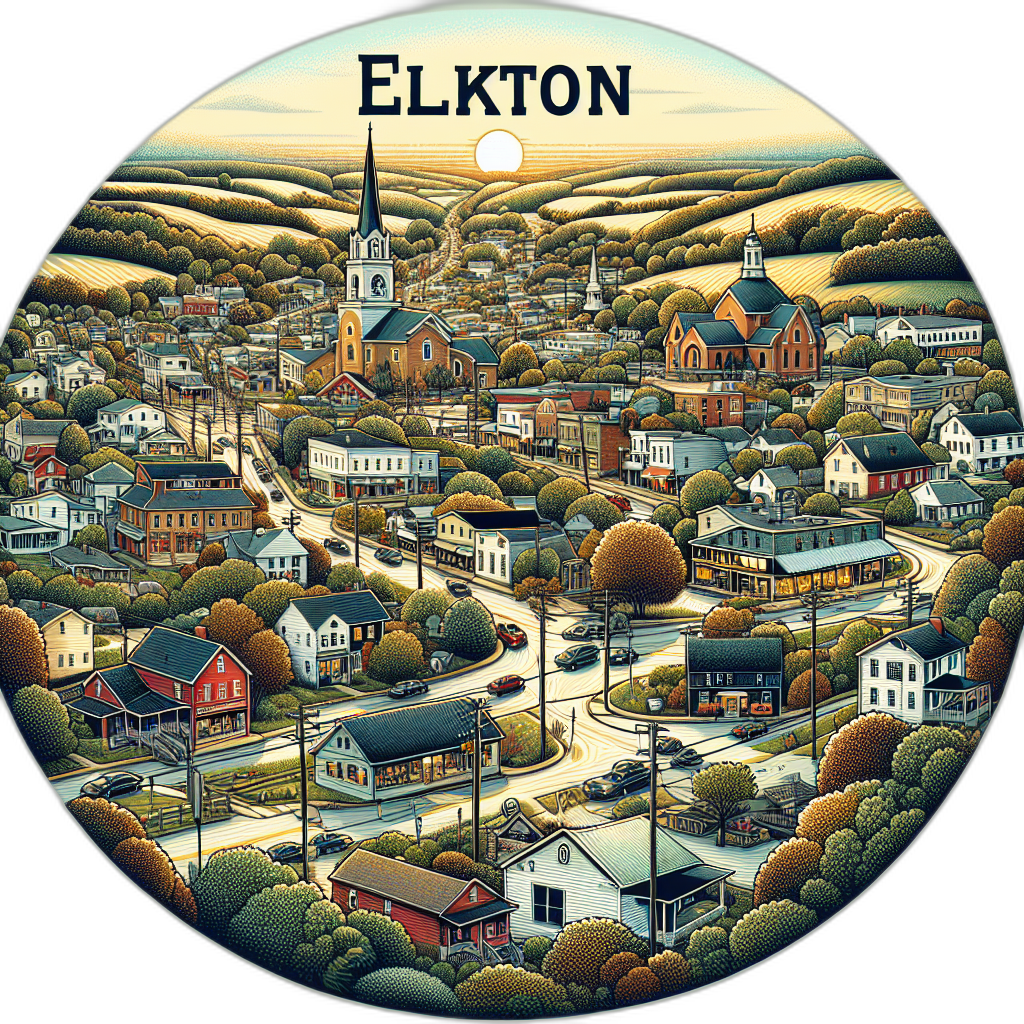 Elkton Maryland Souvenir Vinyl Decal Sticker 6-Inch
