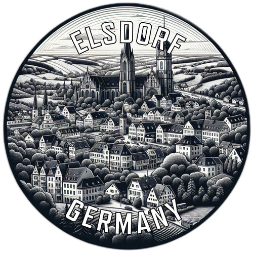 Elsdorf Germany Souvenir Die Cut Flat Magnet 3-Inch