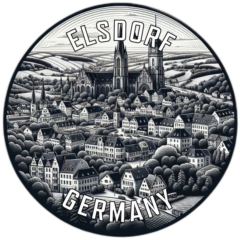 Elsdorf Germany Souvenir Die Cut Flat Magnet 3-Inch