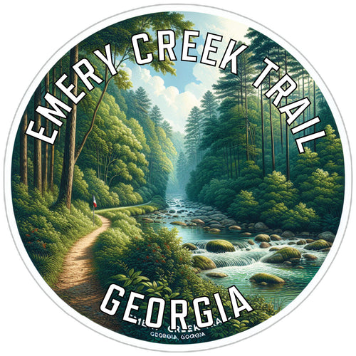 Emery Creek Trail Souvenir Die Cut Flat Magnet 3-Inch