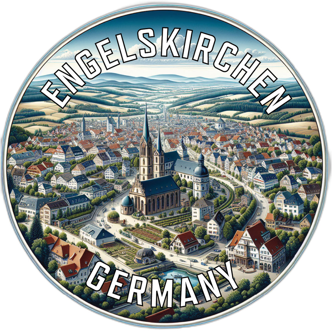 Engelskirchen Germany Souvenir Die Cut Flat Magnet 2-Inch