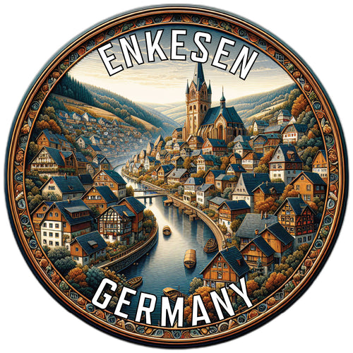 Enkesen Germany Souvenir Die Cut Flat Magnet 2-Inch