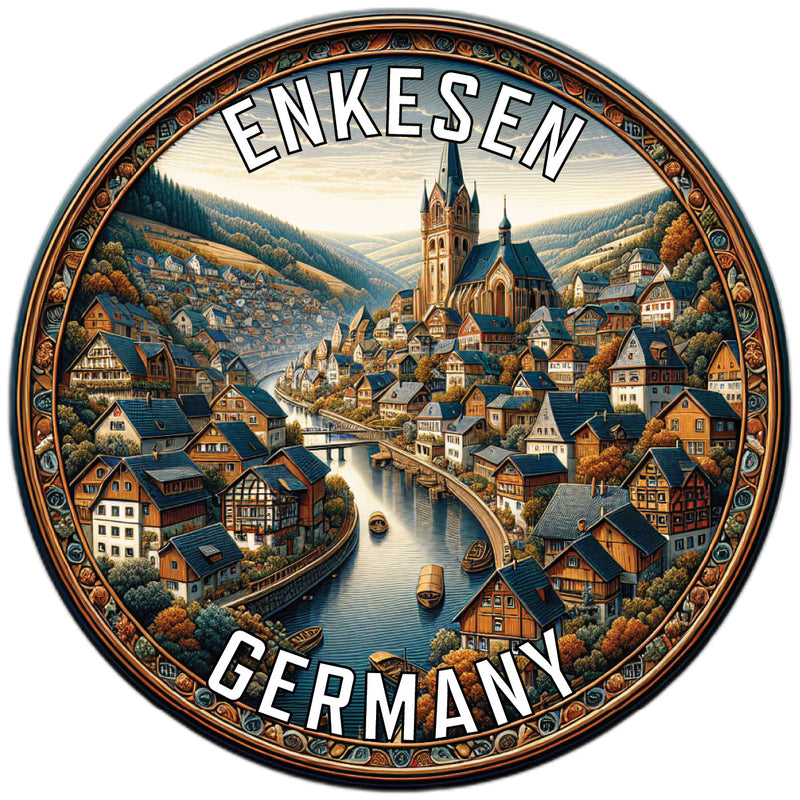 Enkesen Germany Souvenir Die Cut Flat Magnet 2-Inch