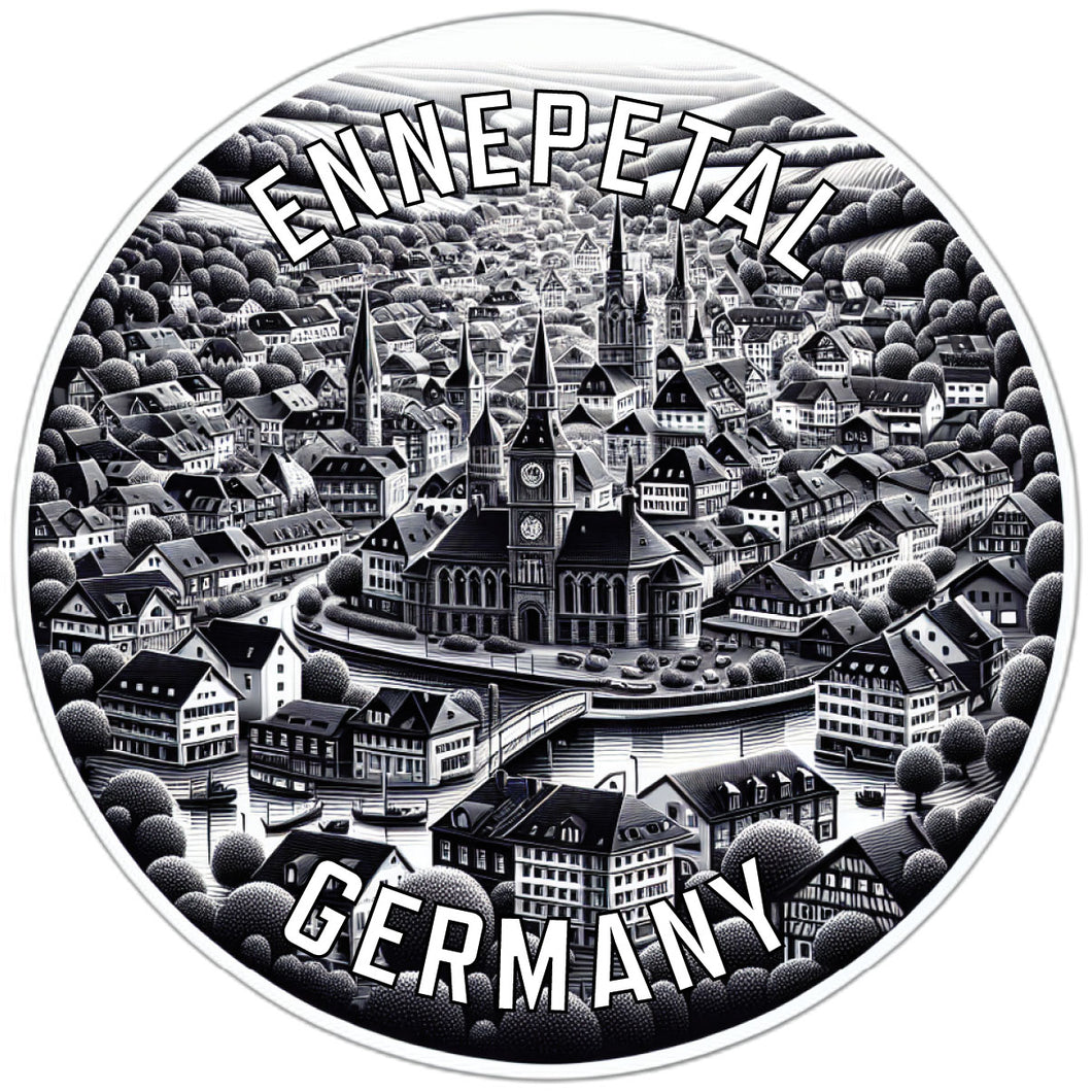 Ennepetal Germany Souvenir Die Cut Flat Magnet 6-Inch