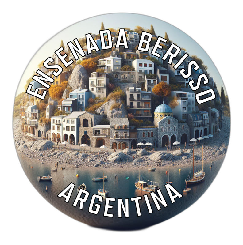 Ensenada Berisso Argentina Souvenir Die Cut Flat Magnet 2-Inch
