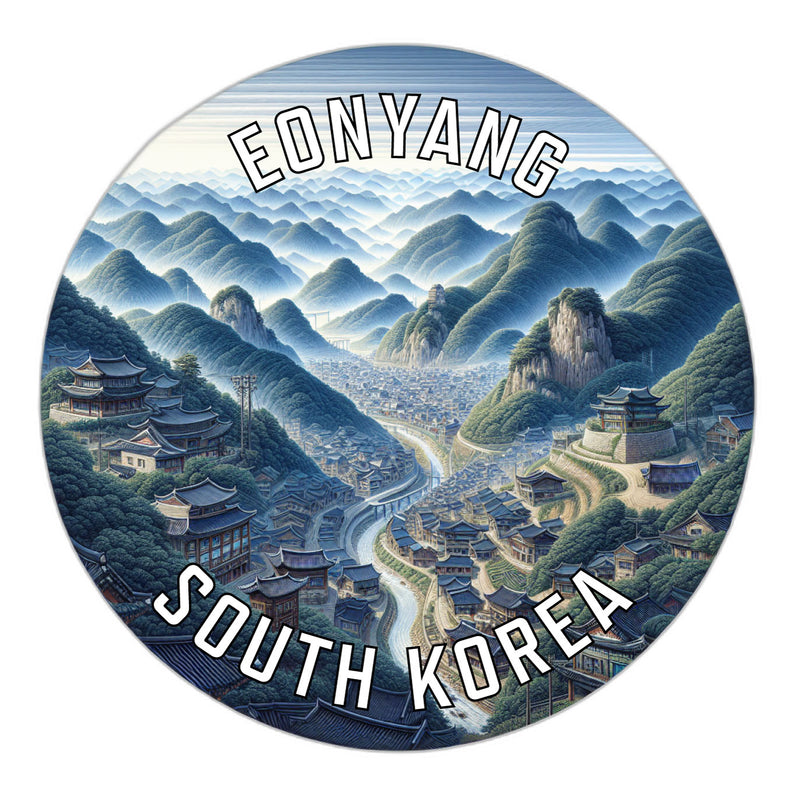 Eonyang Korea South Souvenir Die Cut Flat Magnet 2-Inch