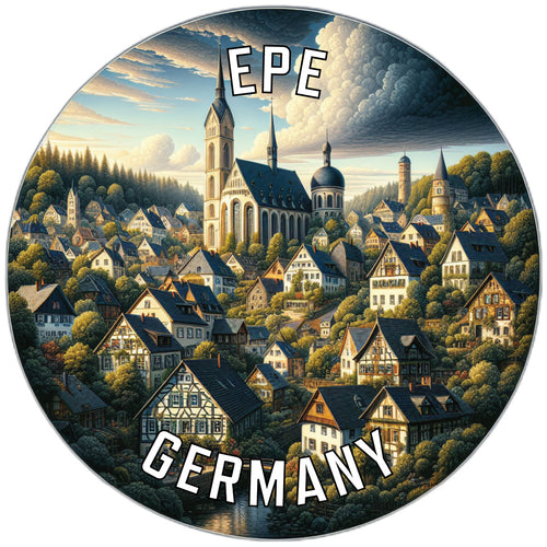 Epe Germany Souvenir Die Cut Flat Magnet 2-Inch