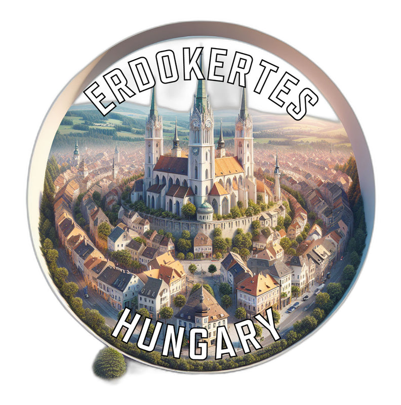 Erdokertes Hungary Souvenir Vinyl Decal Sticker 2-Inch
