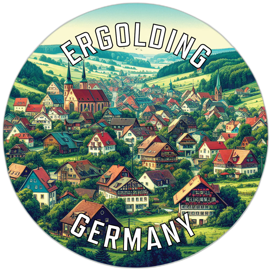 Ergolding Germany Souvenir Die Cut Flat Magnet 6-Inch
