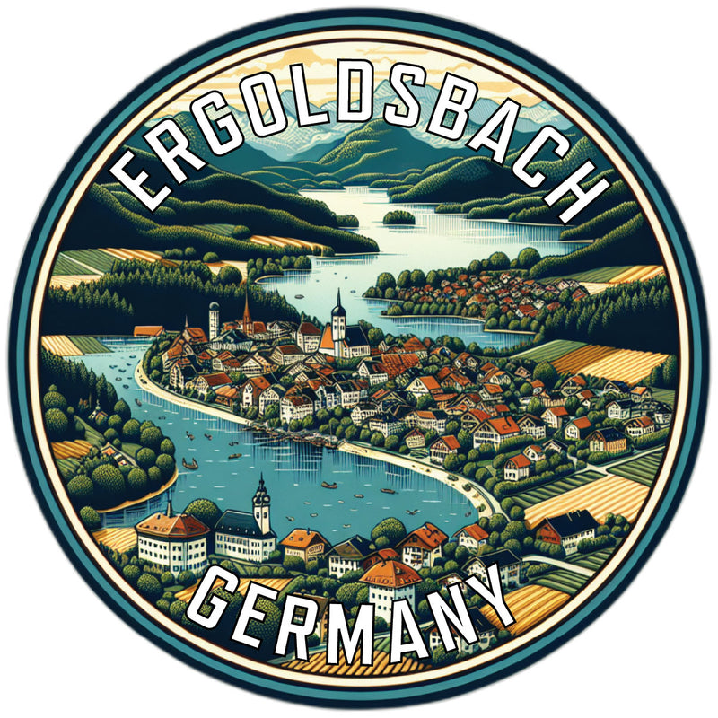 Ergoldsbach Germany Souvenir Die Cut Flat Magnet 6-Inch
