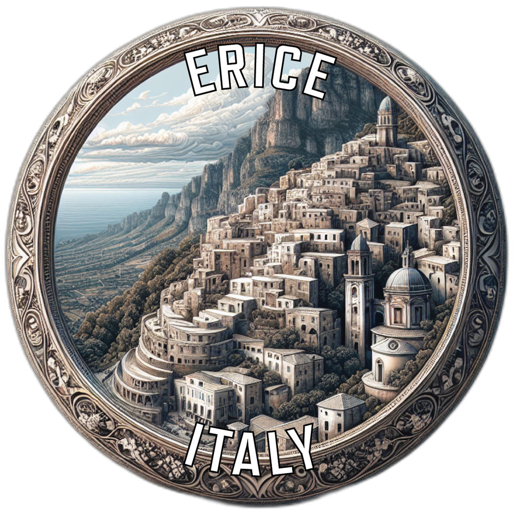 Erice Italy Souvenir Die Cut Flat Magnet 2-Inch