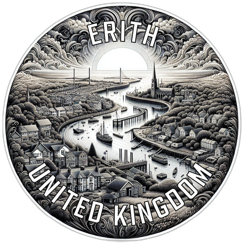 Erith United Kingdom Souvenir Die Cut Flat Magnet 6-Inch