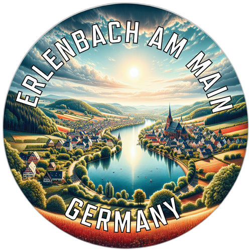 Erlenbach am Main Germany Souvenir Die Cut Flat Magnet 2-Inch