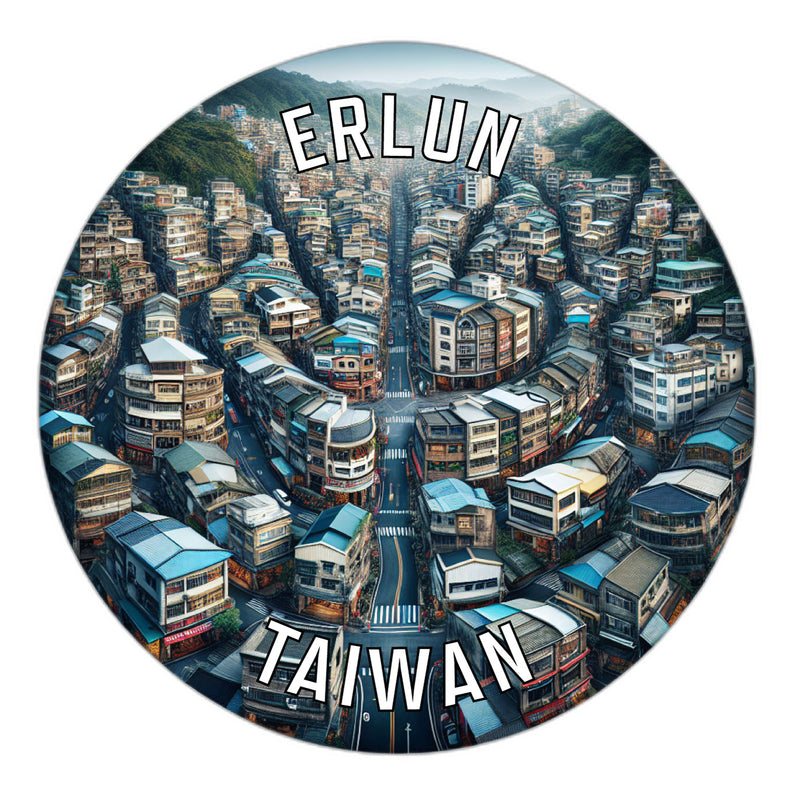 Erlun Taiwan Souvenir Vinyl Decal Sticker 6-Inch
