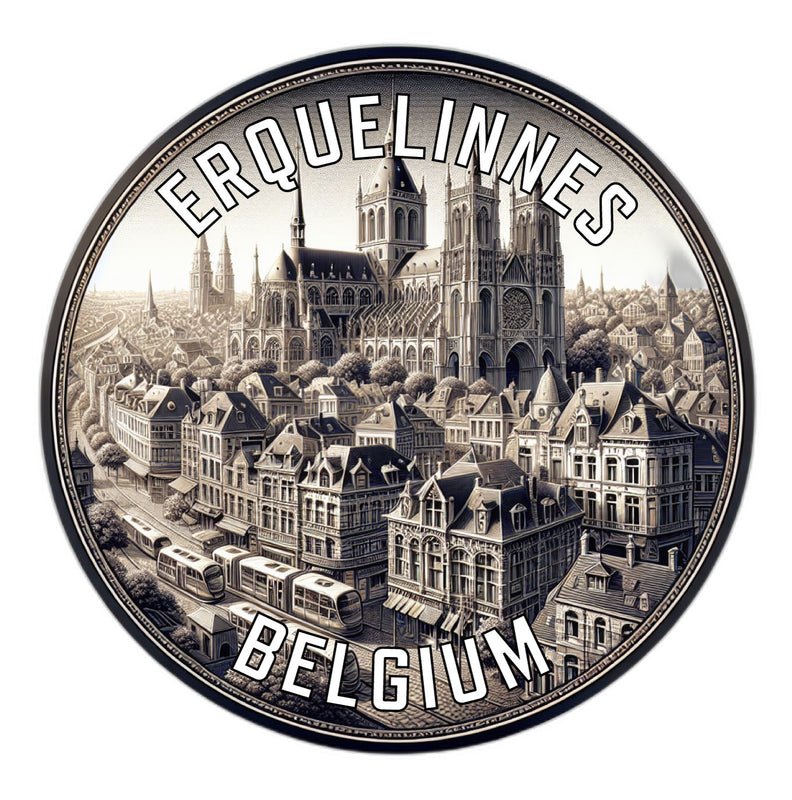 Erquelinnes Belgium Souvenir Vinyl Decal Sticker 2-Inch