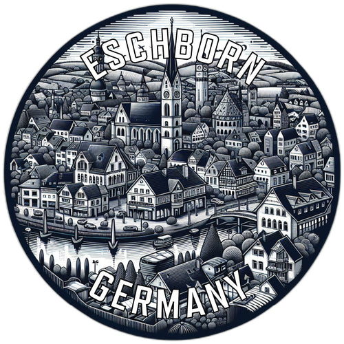 Eschborn Germany Souvenir Die Cut Flat Magnet 2-Inch