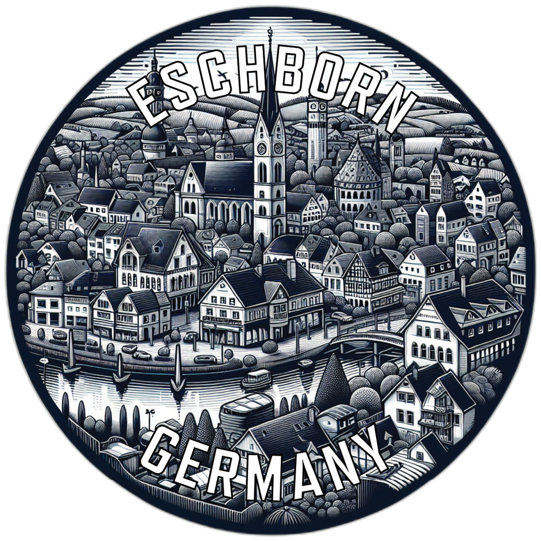 Eschborn Germany Souvenir Die Cut Flat Magnet 2-Inch