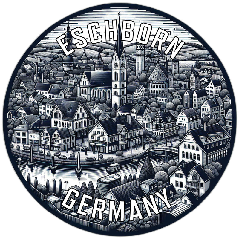 Eschborn Germany Souvenir Die Cut Flat Magnet 2-Inch