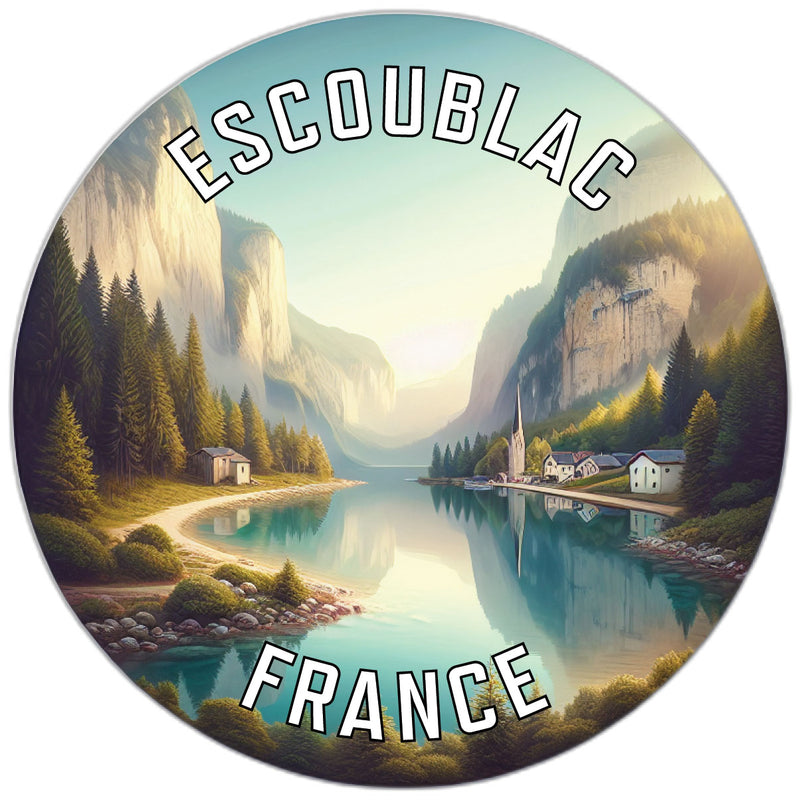 Escoublac France Souvenir Die Cut Flat Magnet 2-Inch
