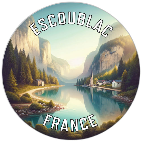 Escoublac France Souvenir Vinyl Decal Sticker 6-Inch