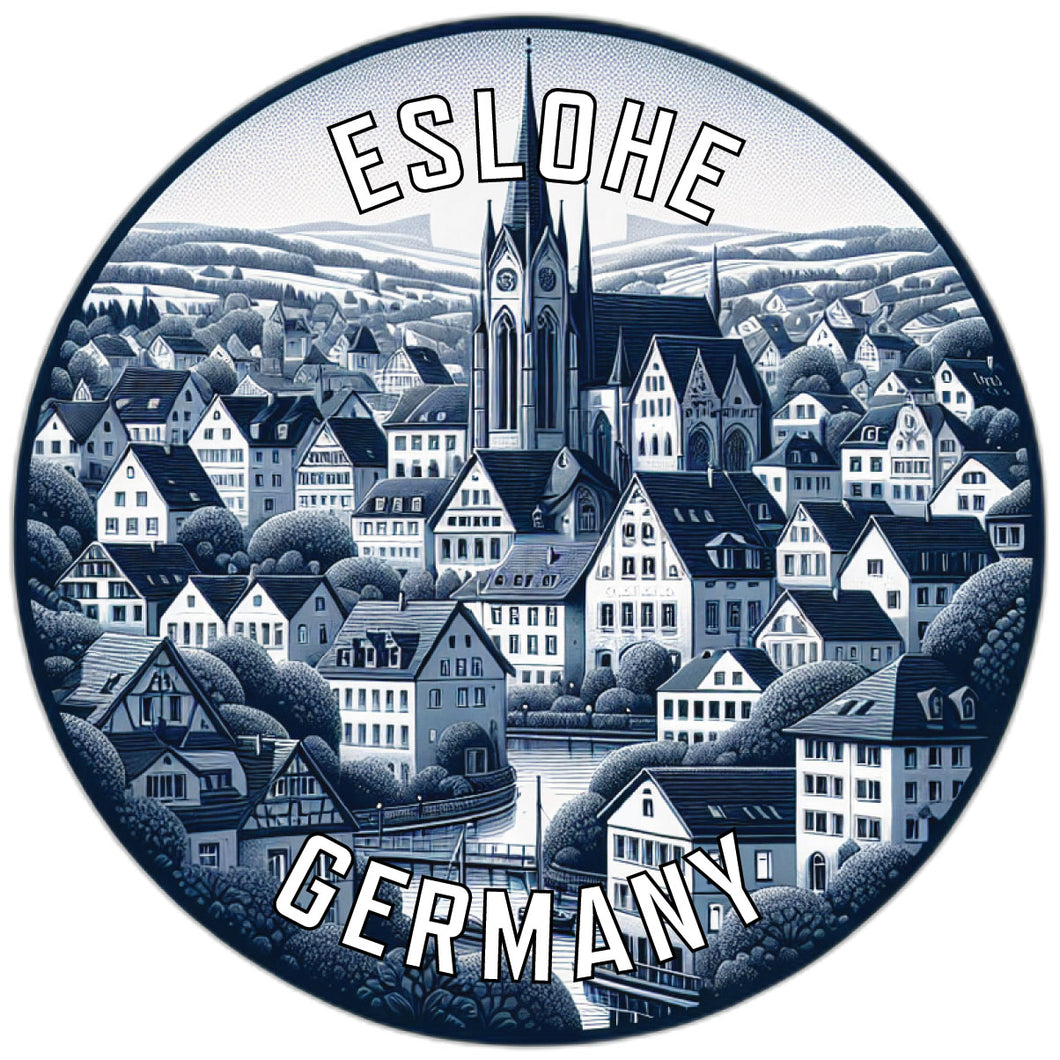 Eslohe Germany Souvenir Die Cut Flat Magnet 2-Inch