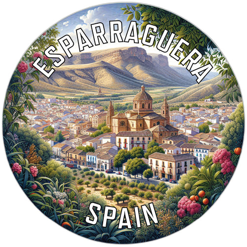 Esparraguera Spain Souvenir Die Cut Flat Magnet 6-Inch