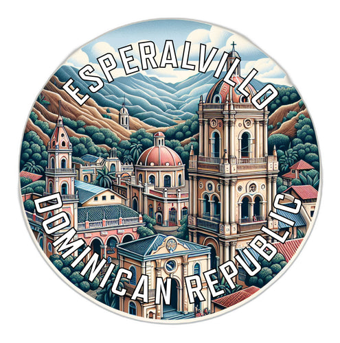 Esperalvillo Dominican Republic Souvenir Vinyl Decal Sticker 2-Inch