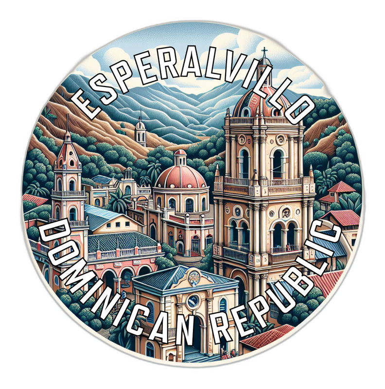 Esperalvillo Dominican Republic Souvenir Vinyl Decal Sticker 2-Inch