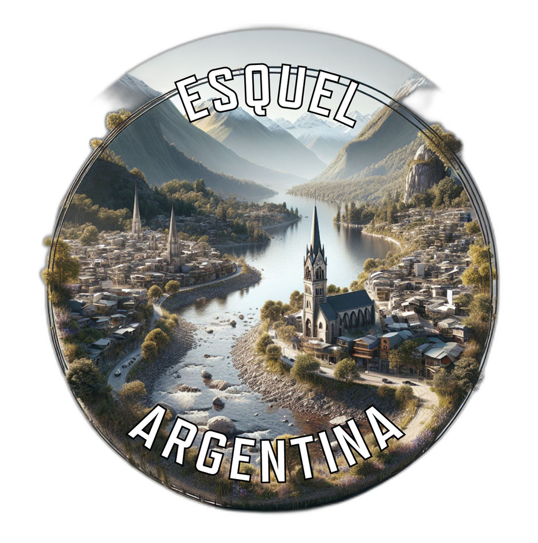 Esquel Argentina Souvenir Die Cut Flat Magnet 6-Inch