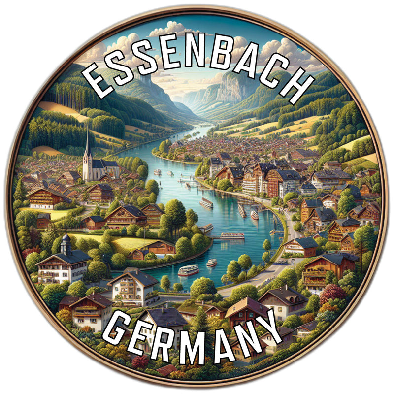 Essenbach Germany Souvenir Die Cut Flat Magnet 3-Inch